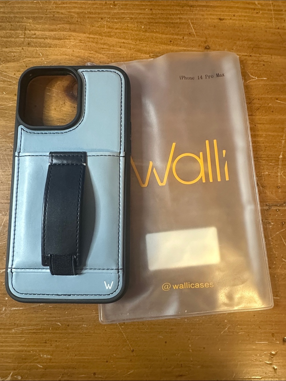 Walli Case Light Gray With Black Leather Strap iPhone 14 Pro Max - Picture 6 of 6